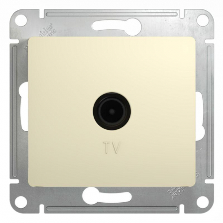 GSL000291 Розетка телевизионная оконечная TV 1-м СП Glossa 1дБ механизм беж. SE 