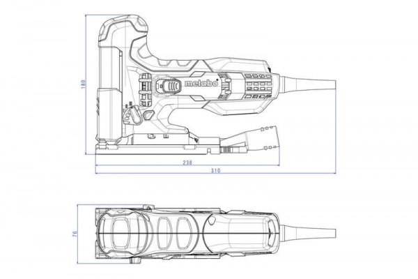 601100500 Лобзик STE 100 Quick 710Вт маятн эл-ка кейс Metabo 