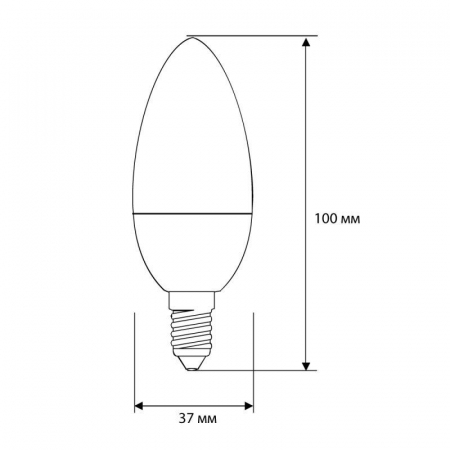 12385 Лампа светодиодная LED8-C35/830/E14 8Вт свеча 3000К тепл. бел. E14 720лм 170-265В Camelion 