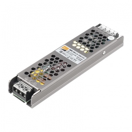 1002167A Блок питания для светодиодной ленты 100Вт 8.3А 12В IP20 BSPS метал. JazzWay 