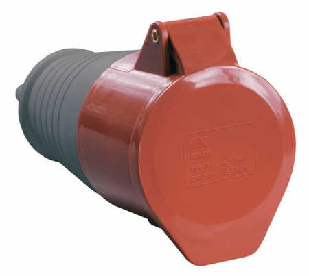 PSR22-016-5 Розетка кабельная 16А 380В 3P+PE+N ССИ-215 IP44 IEK 