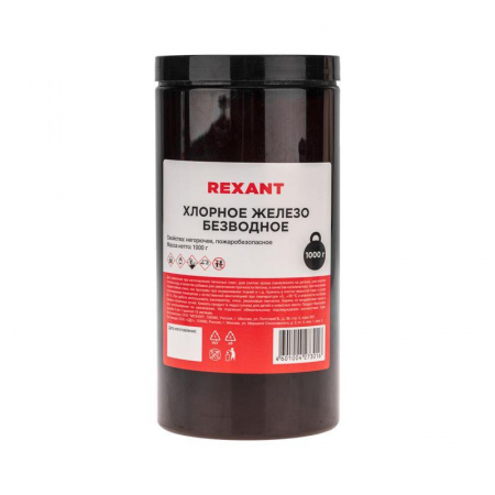 09-3782 Железо хлорное безводное 1000гр банка Rexant 
