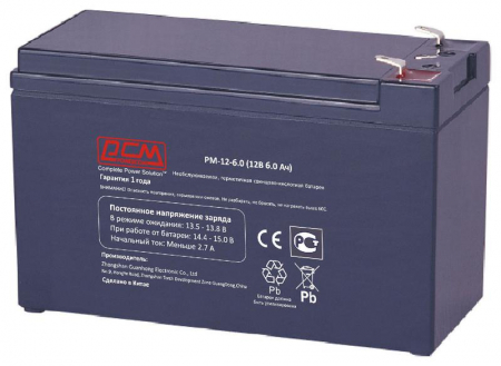 1416478 Аккумулятор 12В 6А.ч PM-12-6.0 POWERCOM 