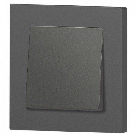 Б0063617 Кнопка Accent 6-109-07 10А-250В IP20 СУ графит Intro 