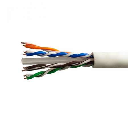 01-0316-1 Кабель витая пара U/UTP кат.6 4х2х23AWG solid Cu PVC Six сер. (м) SUPRLAN 