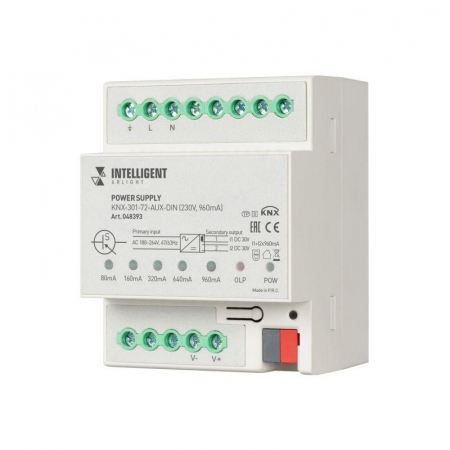 048393 Блок питания шины KNX-301-72-AUX-DIN (230В 960мА) IP20 пластик INTELLIGENT ARLIGHT 