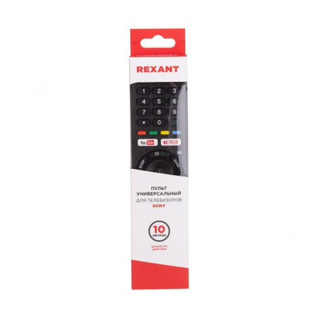 38-0007 Пульт универсальный для телевизора Sony Rexant 