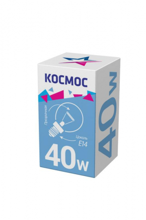 LKsmSSpCL40E14v2 Лампа накаливания Шар 40Вт E14 прозр. Космос 