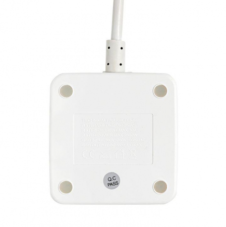 UBA-CUB-2-TC Удлинитель "Куб" 2х1.3м 2USB 2.4А+Type C + Ночник 1кв.мм EKF 
