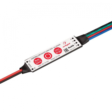 031606 Контроллер SMART-MINI-RGB (12-24В 3х1.5А) (IP20 пластик) Arlight 
