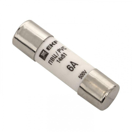 pvc-14x51-6 Вставка плавкая цилиндрическая ПВЦ 14х51 6А EKF 