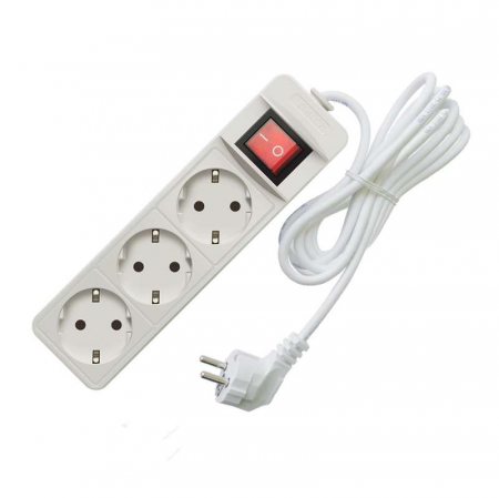 481S-8305 Удлинитель 3х5м с заземл. 16А IP20 3.5кВт ПВС с выкл. Союз 