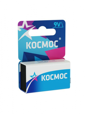 KOC6F221BL Элемент питания солевой "крона" 6F22 (блист.1шт) КОСМОС 