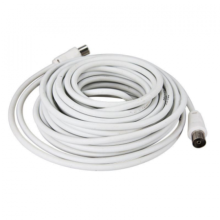18-0008 Шнур TV Plug - TV Jack 15м бел. Rexant 