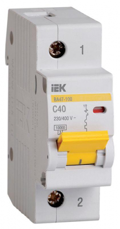 MVA40-1-040-C Выключатель автоматический модульный 1п C 40А 10кА ВА47-100 KARAT IEK 
