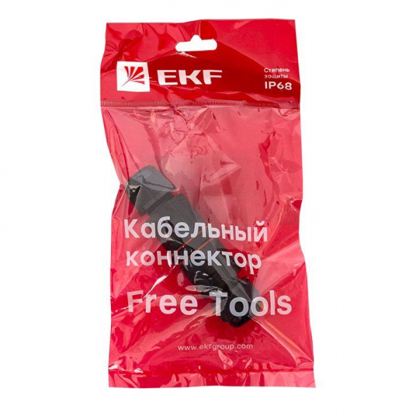 cct2-smk3 Коннектор кабельный I-образ. СМК 3PIN IP68 FreeTools PROxima EKF 