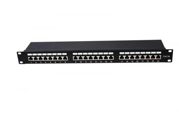 TKE-PP-5E-1U-24P-STP Патч-панель 19 1U кат.5E экранир. 24 порта RJ45 Dual IDC TOKOV ELECTRIC 