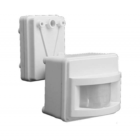 5012998 Датчик движения PMS-IR 017 1200Вт 120град. 2-12м IP44 WH JazzWay 