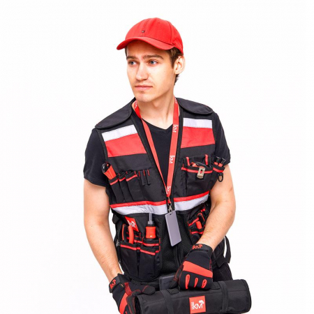 LO43175 Жилет монтажника КМ-TOOLVESTBAG-23 универс. регулир. КМ 