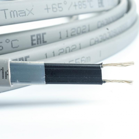 Extherm LXTC16-2 Кабель нагревательный саморег. 16Вт/м 17AWG бытового применения для стальных трубопроводов неэкранир. термопласт 