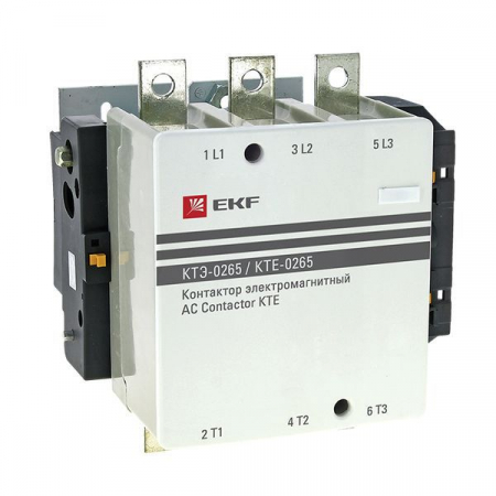 Контактор КТЭ 265А кат. 380В AC 1НО EKF ctr-b-265-380