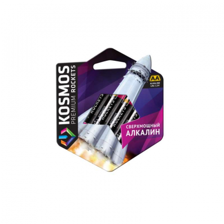 KOSLR6ROCKETS4BL Элемент питания алкалиновый AA/LR6 Kosmos premium ROCKETS (блист.4шт) КОСМОС 
