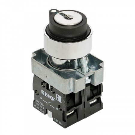 xb2-bg33 Переключатель BG33 3P 2NO с замком (не возврат.) EKF 