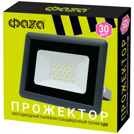 5032071 Прожектор светодиодный СДО-10 30Вт 6500К IP65 230В ДО GR ФАZА 